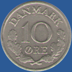 10 эре Дании 1963 года