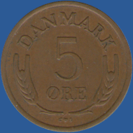 5 эре Дании 1966 года